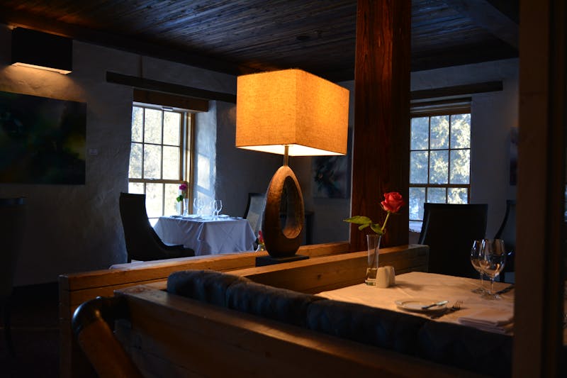 Inside the Marcos restaurant dining room