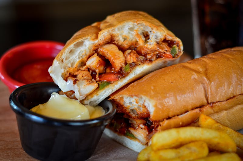 Meatball parmesan sub sandwich